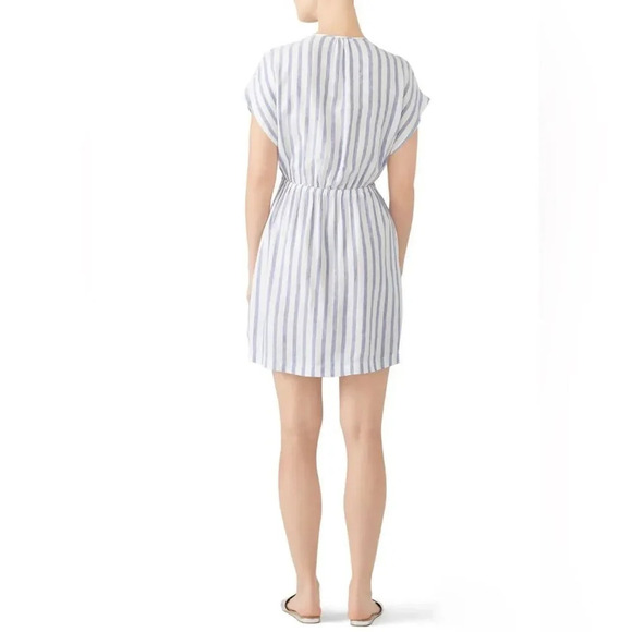 NEW Rails Charlotte Striped Tie-Front Dress - Picture 4 of 13